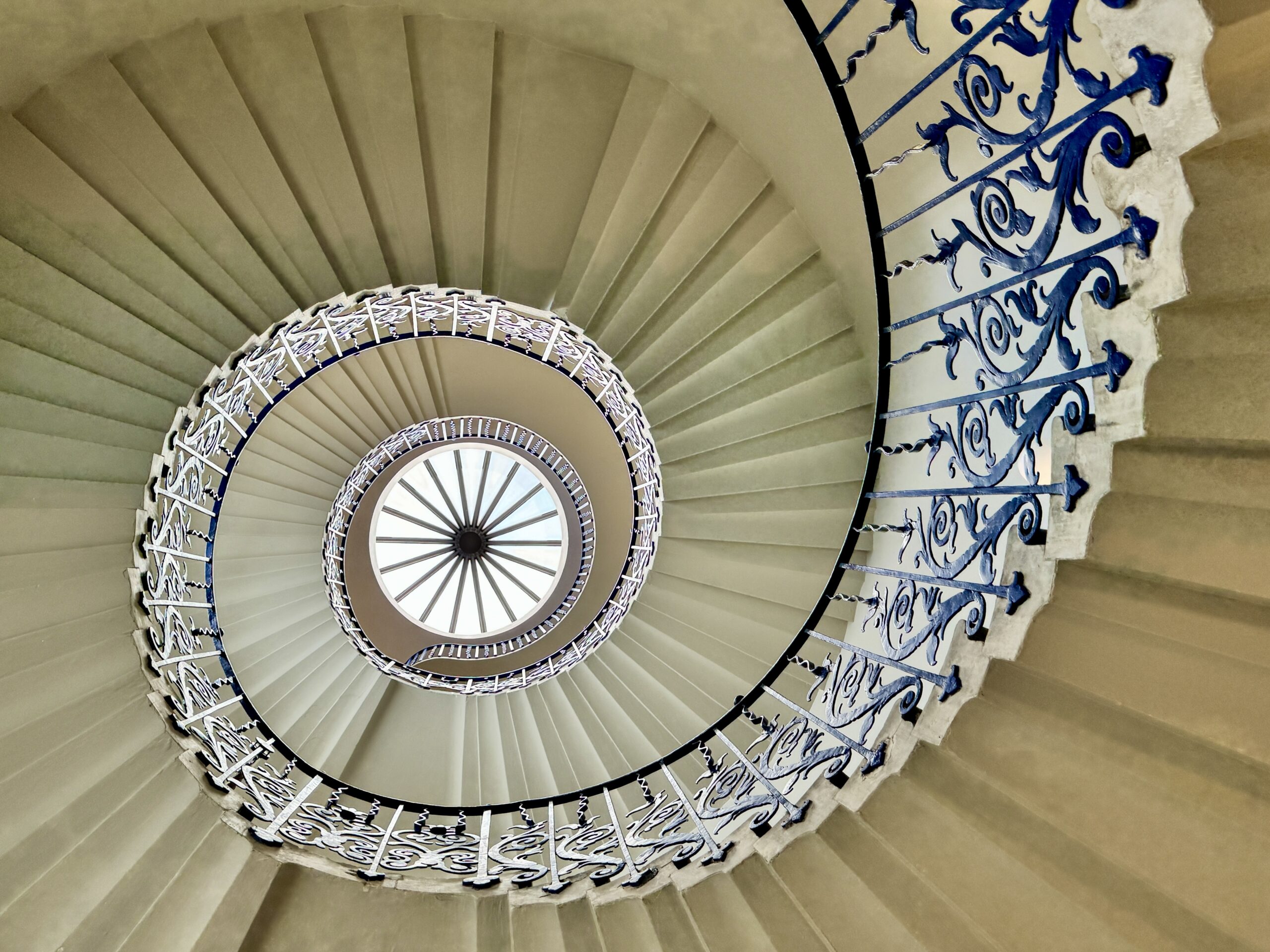 A spiral staircase
